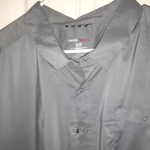Mens Swiss Tech 4xl Button Up shirt